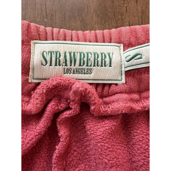 Strawberry Los Angeles Pink Sun Faded Sweatpants Men’s S Straight Leg Lounge - Picture 7 of 7